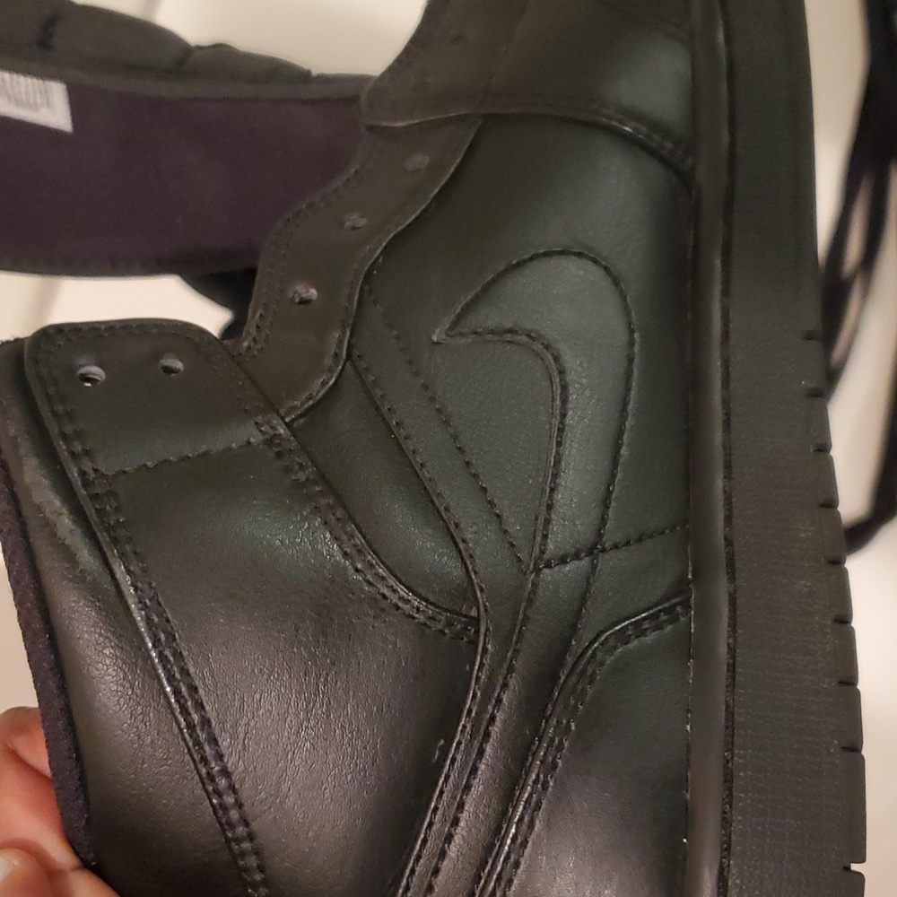 NIKE AIR JORDON 1 MID Men's black size 10.5 - Picture 14 of 15
